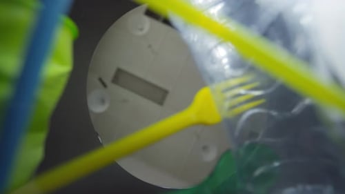 Throwing Off Plastic Trash