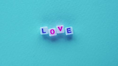 Message Gif d'animation de message romantique Love Word