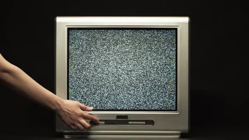 Vintage Television is Switched Off, Black Screen