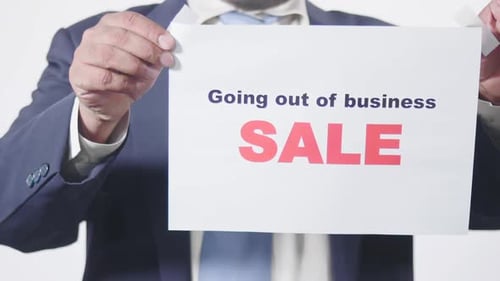 Man Posts Going Out of Business Sale Sign