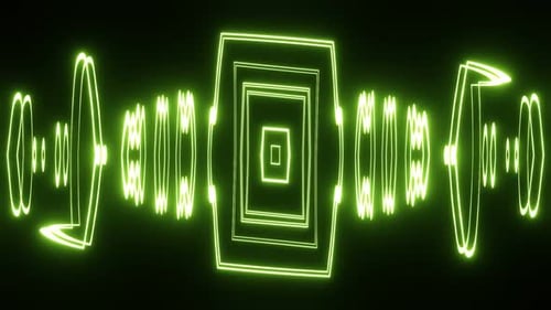 Abstract Pulsating Pattern for Music