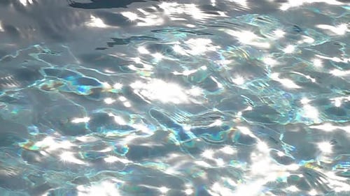 Sparkling Water Ripples with Sunlight Reflections
