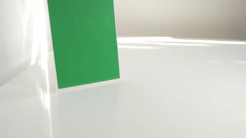 Greenscreen leeres Fotopannel 4K UHD 3840X2160 Pan-Filmmaterial - Fotorahmen Greenscreen 4K UHD 21