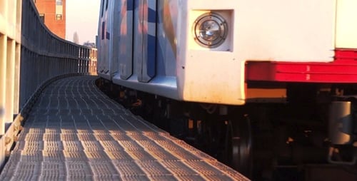 Subway Train - Rail Road Bridge