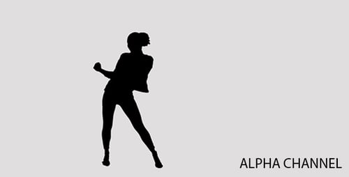 Silhouette of a Woman Dancing to Music