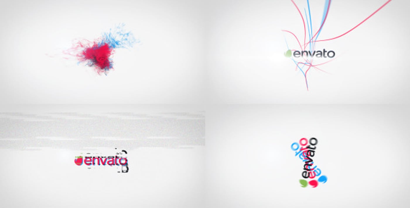 Tricolor Logo Reveal Pack with Abstract Effects, Logo Stings ft