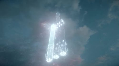 Hologramme Falco Rocket dans le ciel Hd