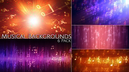 Dynamic Musical Notes Animated Backgrounds Pack