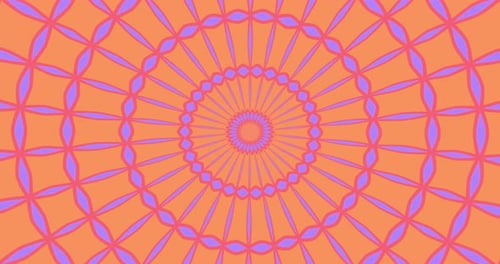 Looped kaleidoscope Abstract Symmetrical Of Geometric Seamless Pattern shape