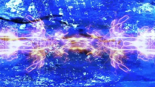 Dynamic Fluid Abstract Blue and Purple Light Trails Background