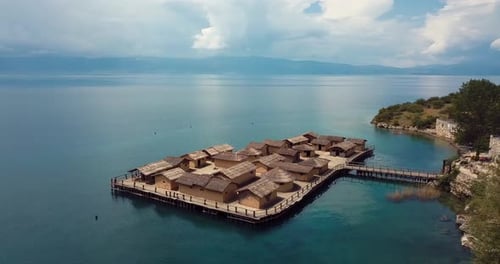 Ohrid Water Museum Aerial