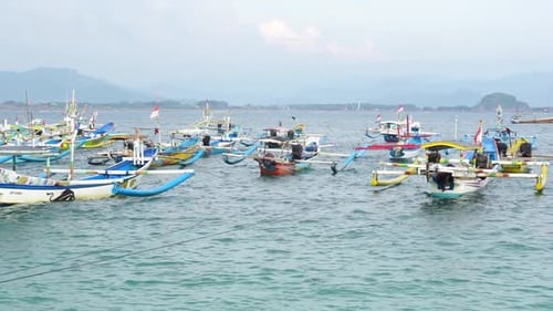 Traditional fishing vessel in a beach