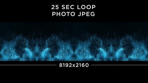 Abstract Blue Particle Field Flowing Background Loop