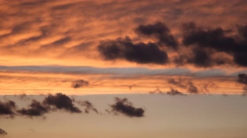 Sonnenuntergang, Wolken, Zeitraffer
