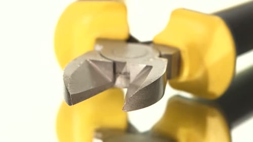 Mini Cutters on White, Rotation, Rotation, Close Up