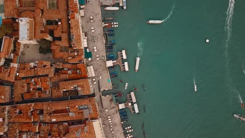 Aerial View of Venice in Italy