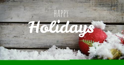 Texte de joyeuses fêtes et bois de Noël