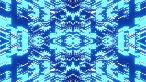 Blue Ice Vj Loop Background For Party Music 4K