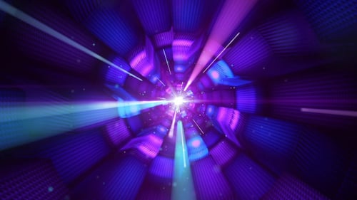 Futuristic Light Tunnel Digital Reveal Animation