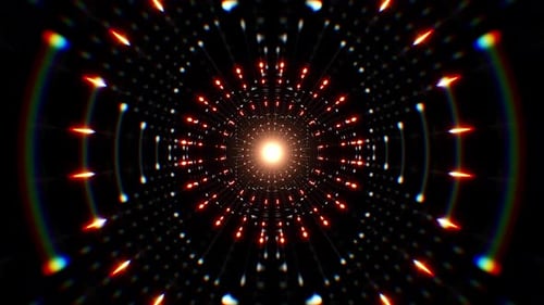 Red Glitters Hypnosis Art