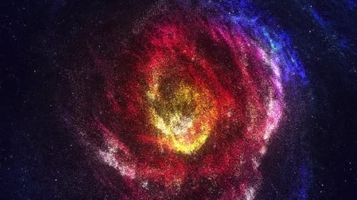 Abstract Space Nebula Particle Vortex Background Animation