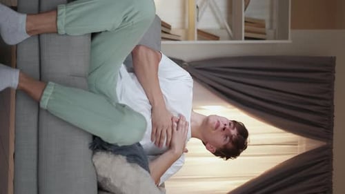 Heart Attack Suffering Man Cardiac Stroke Agony