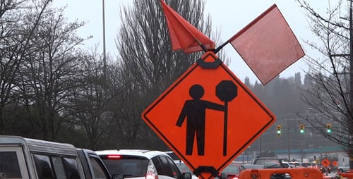 Rain - 12 - Road Traffic & Construction Sign