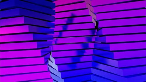 HD Abstract Geometry Animation Futuristic | Digital Technology Background Loop