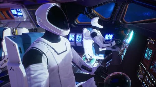 Astronauts In A Spaceship