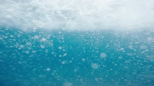 Underwater Air Bubbles Close Up