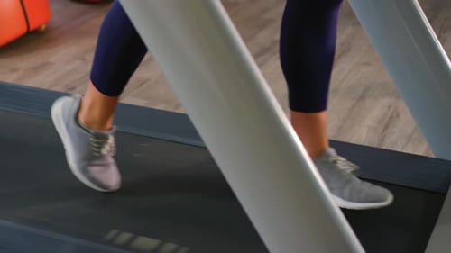 Runner on treadmill