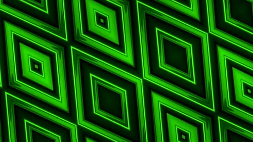 Abstract Green Diamond Pattern Seamless Loop Background