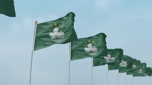 Flaggenreihe Macau