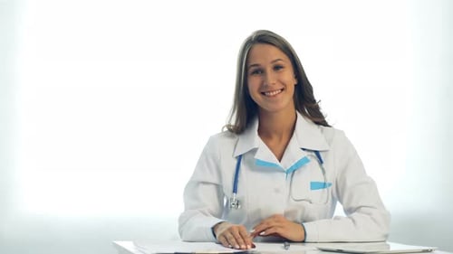 Friendly Female Doctor Smiling