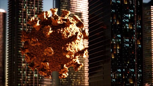 Empty City Caused By Quarantine As a Result of Coronavirus Infection