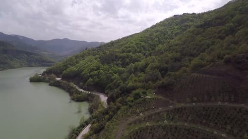 Aerial Mountain View