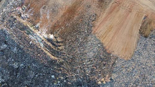 Aerial View of Massive Landfill Site