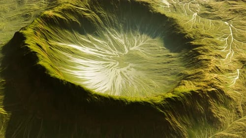 Blick auf die Landschaft des Alien Planet