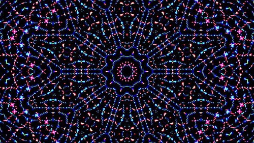 Abstract Geometric Pattern Kaleidoscope Background Loop