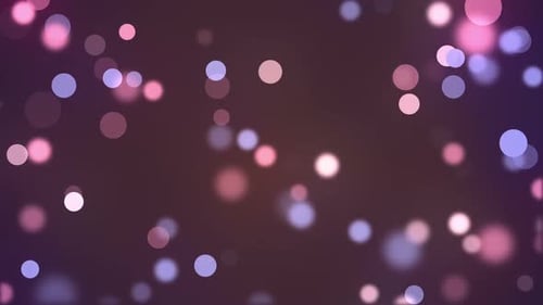 Abstract Festive Bokeh Light Particles Background Loop