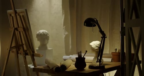 Empty Studio at Night