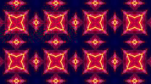 Modèles de kaléidoscope futuriste VJ Loop Mouvement psychédélique Abstrait