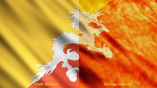 Drapeaux Bhoutan