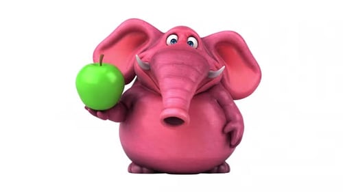 Lustiger Elefant - 3D-Animation