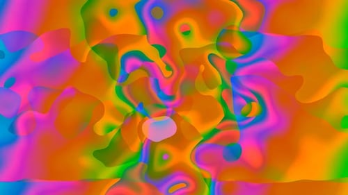 Vibrant Abstract Fluid Color Background Loop