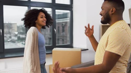 Happy Couple Celebrates Moving into New Home
