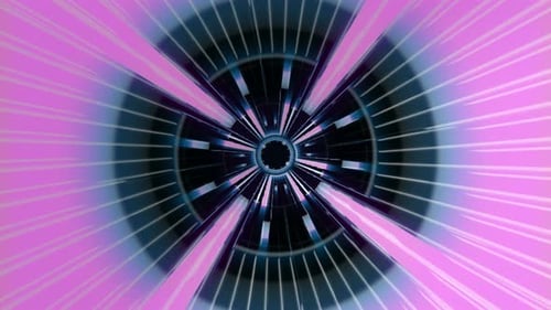 Futuristic Glowing Hyperspace Tunnel Motion Background