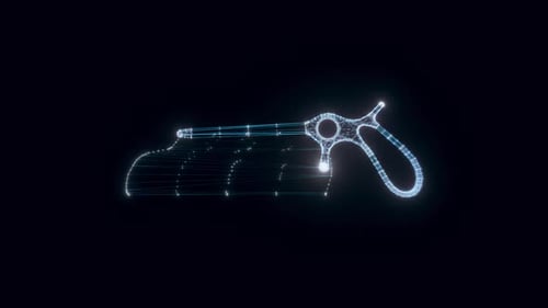 Medical Saw Hologram Rotating Hd