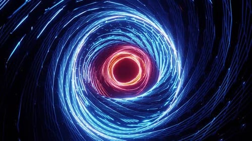 Vj Loop Tunnel Background Of The Sci Fi Travel Through The Galaxy HD