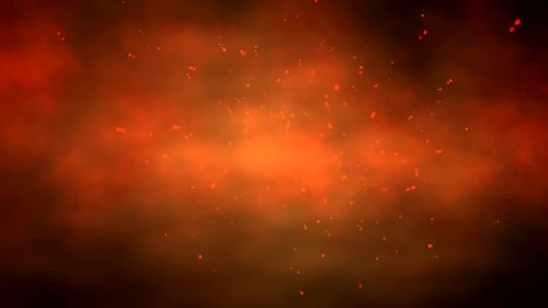 Orange Lightning Strikes Motion Background